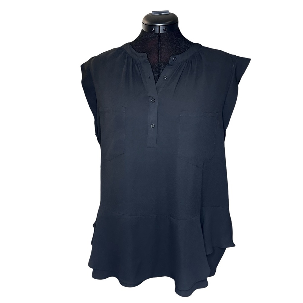 Mossimo | Ruffle Cap Sleeved Workwear Blouse